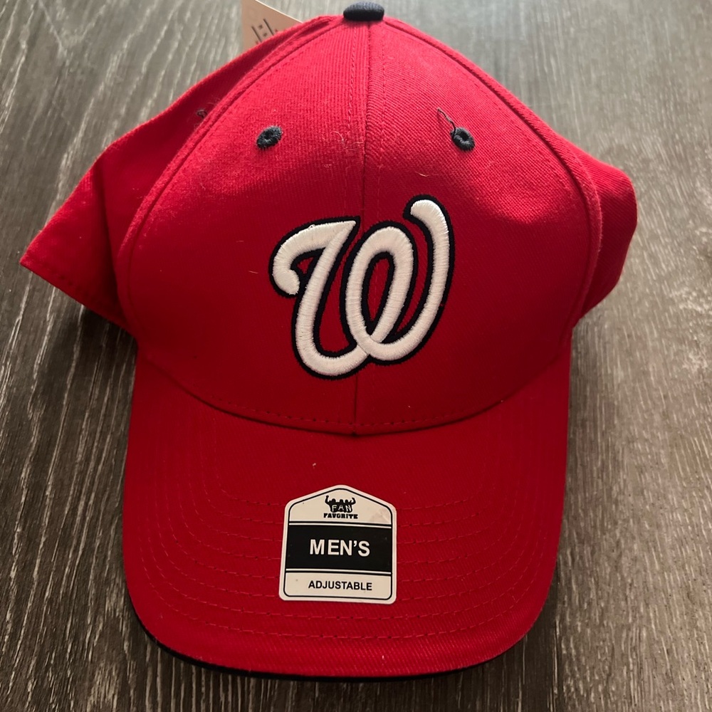 NWT Men’s‎ Washington Nationals Red W Logo Baseball Cap